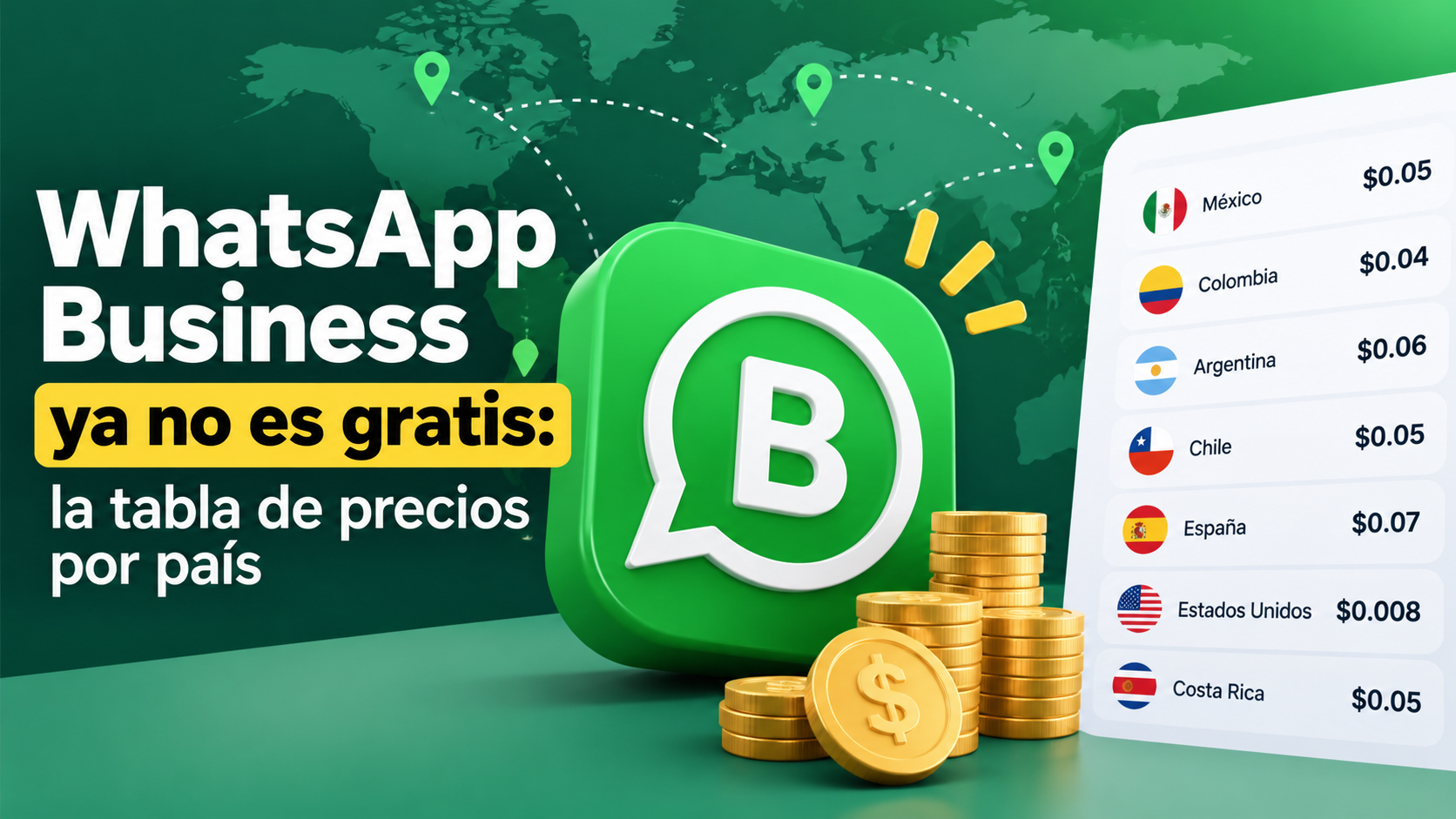 Precios Whatsapp business por pais